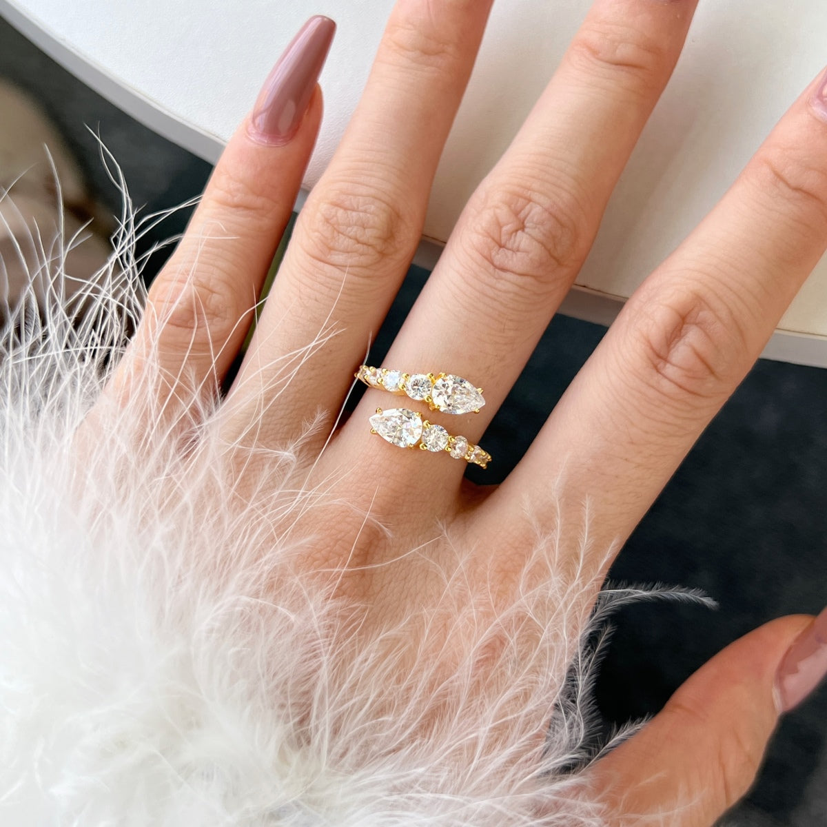 [Charm Aries Jewelry]Delicate Lively Snake Shape Daily Ring