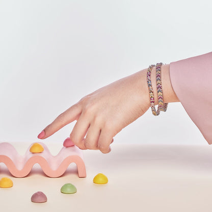 [Charm Aries Jewelry]Radiant Colorful Emerald Cut Party Bracelet