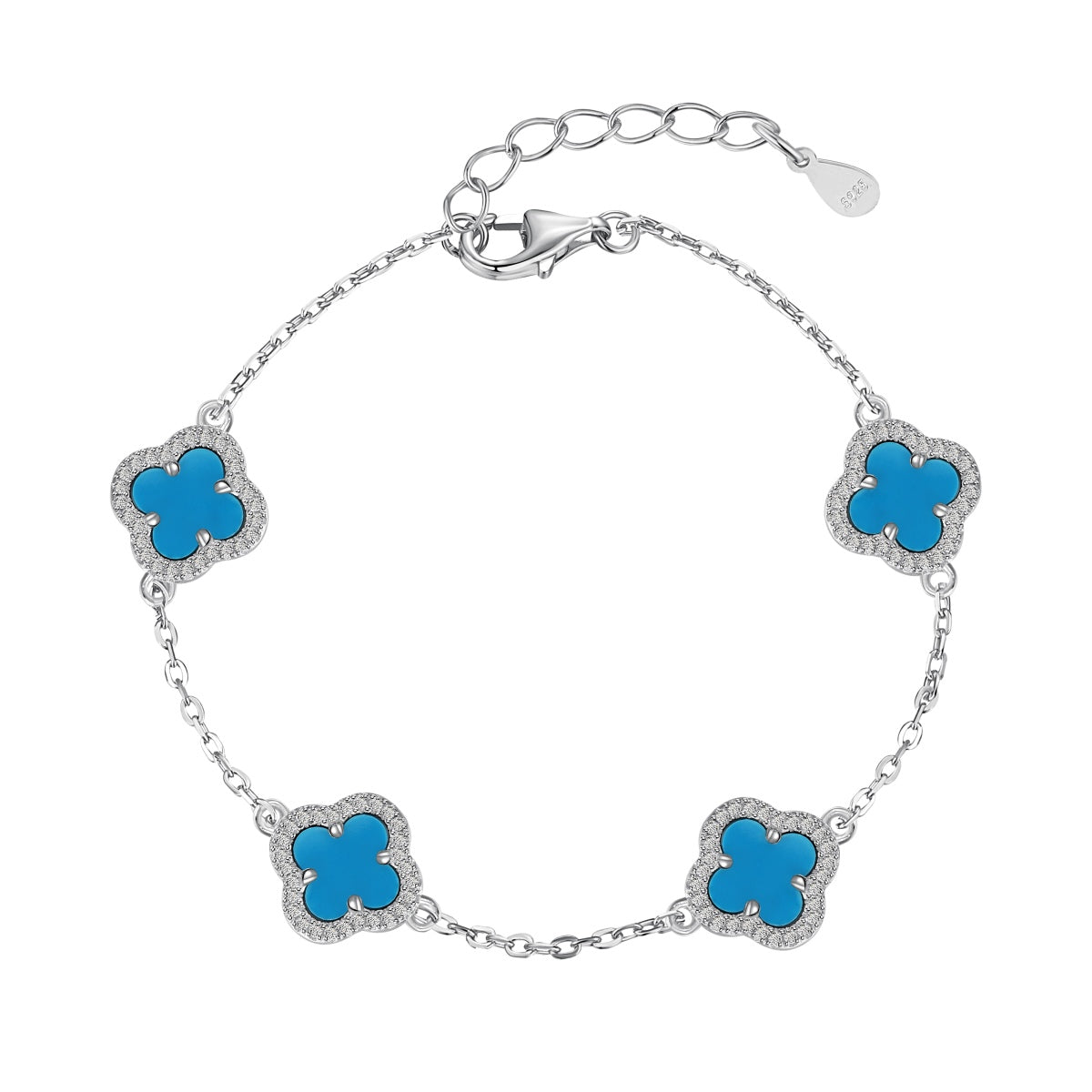 [Charm Aries Jewelry]Four-Leaf Charm Aries Exquisite Bracelet