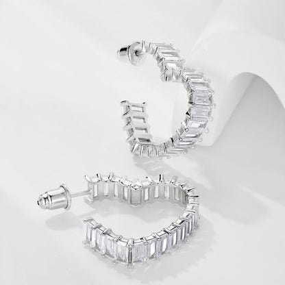[Charm Aries Jewelry]Radiant Heart Cutout Earrings