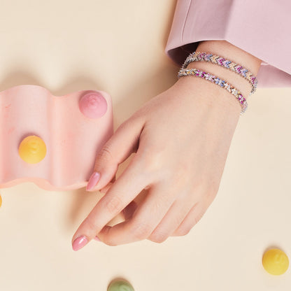 [Charm Aries Jewelry]Ornate Sparkling Round Cut Party Bracelet
