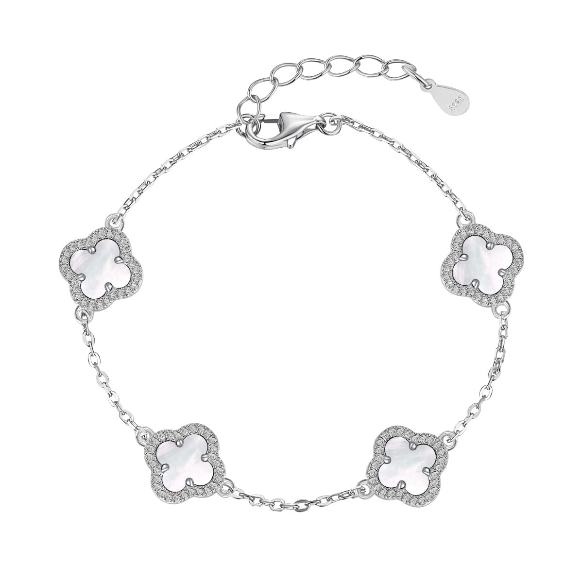 [Charm Aries Jewelry]Four-Leaf Charm Aries Exquisite Bracelet