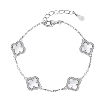 [Charm Aries Jewelry]Four-Leaf Charm Aries Exquisite Bracelet