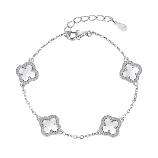 [Charm Aries Jewelry]Four-Leaf Charm Aries Exquisite Bracelet