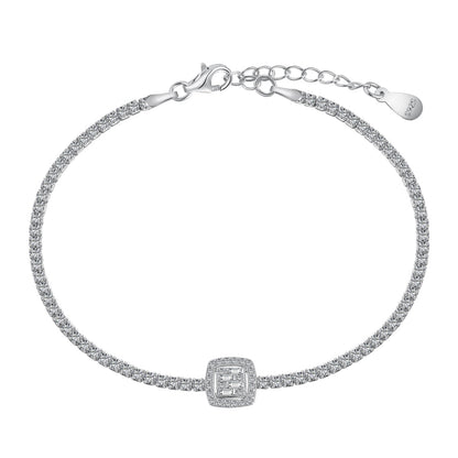 [Charm Aries Jewelry]Luxurious Dazzling Square Shape Banquet Bracelet