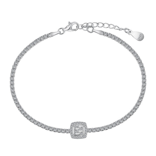 [Charm Aries Jewelry]Luxurious Dazzling Square Shape Banquet Bracelet