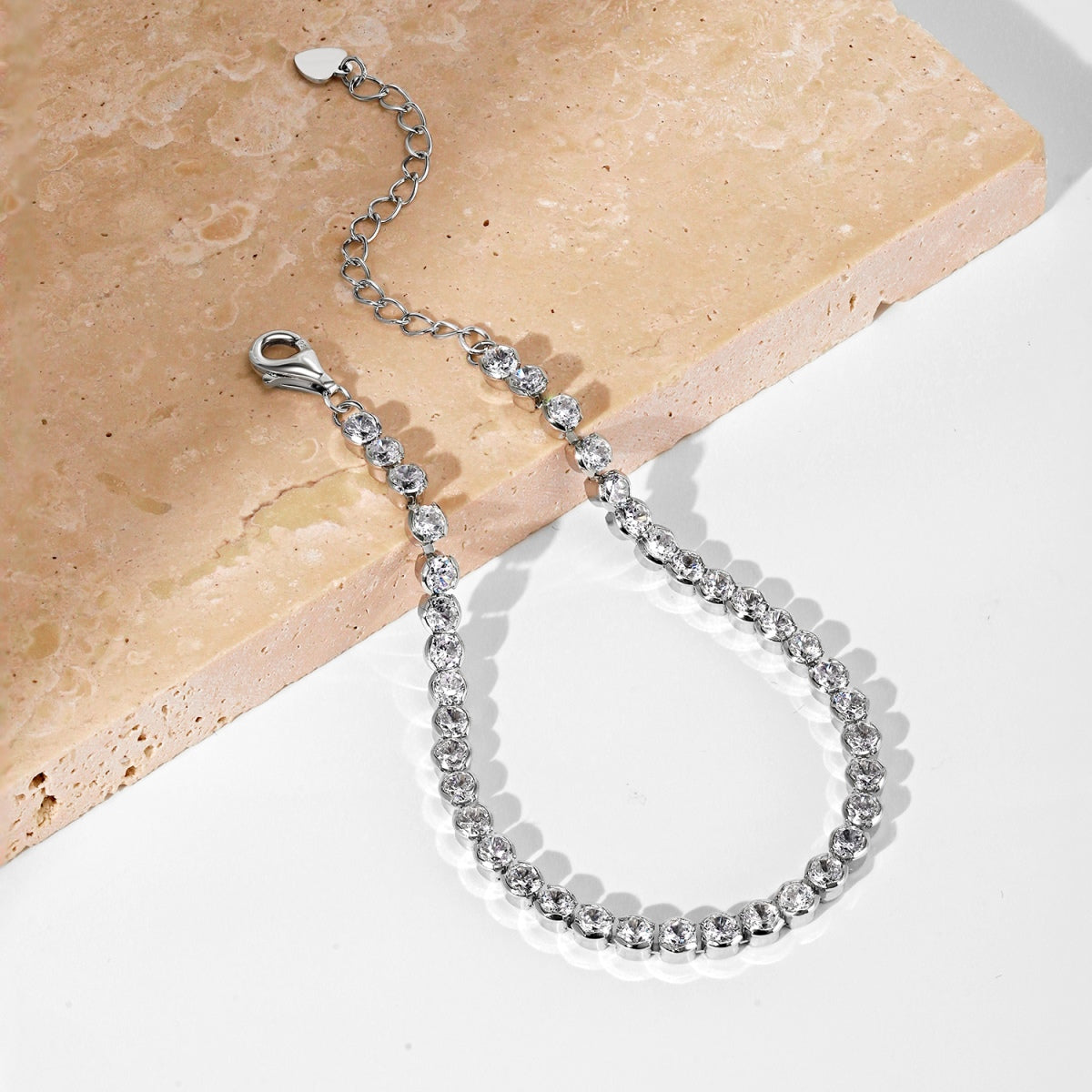[Charm Aries Jewelry]Dazzling Sparkling Round Cut Daily Bracelet
