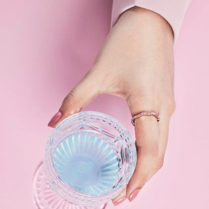 [Charm Aries Jewelry]Dainty Colorful Round Cut Party Ring