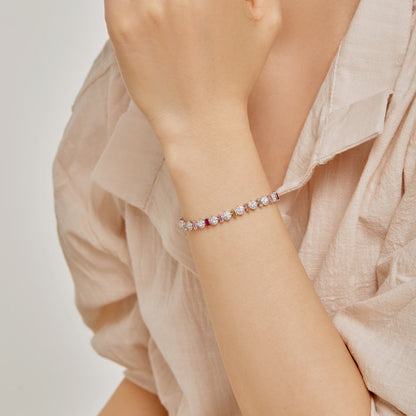 [Charm Aries Jewelry]Radiant Colorful Round Shape Daily Bracelet