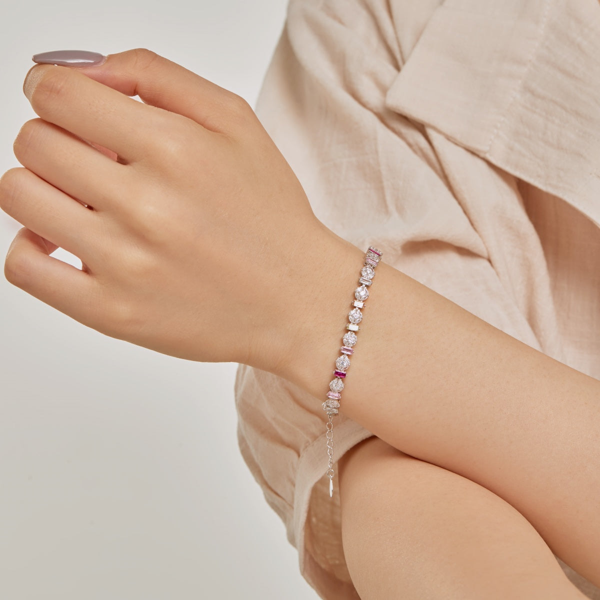 [Charm Aries Jewelry]Radiant Colorful Round Shape Daily Bracelet