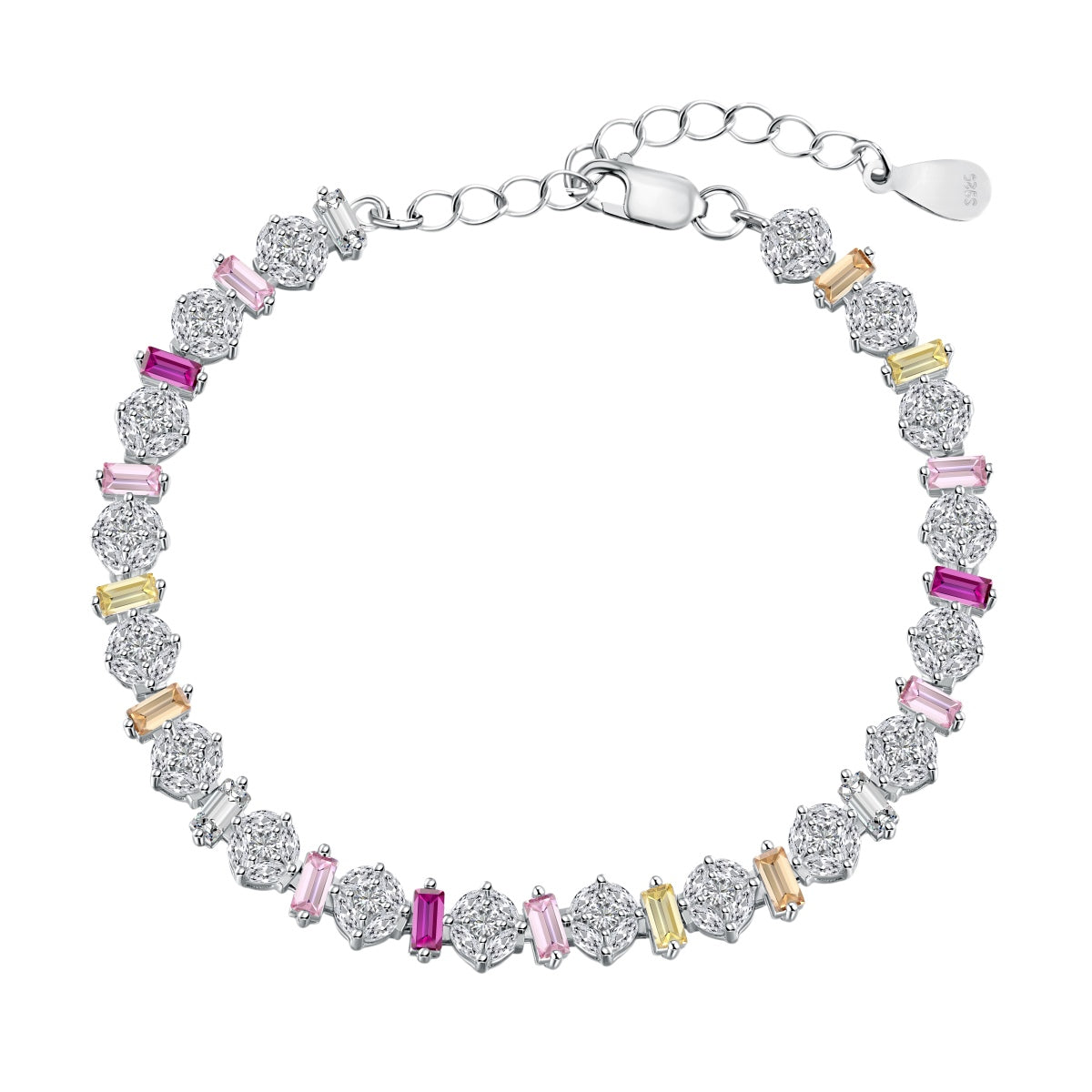 [Charm Aries Jewelry]Radiant Colorful Round Shape Daily Bracelet