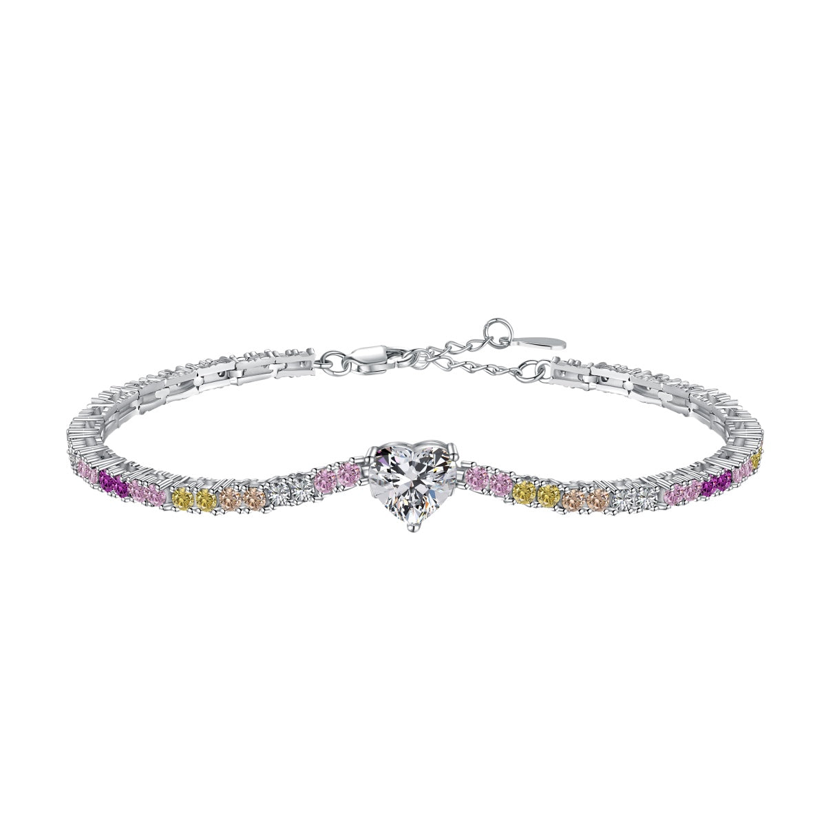 [Charm Aries Jewelry]Delicate Romantic Heart Shape Lover Bracelet