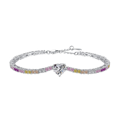 [Charm Aries Jewelry]Delicate Romantic Heart Shape Lover Bracelet