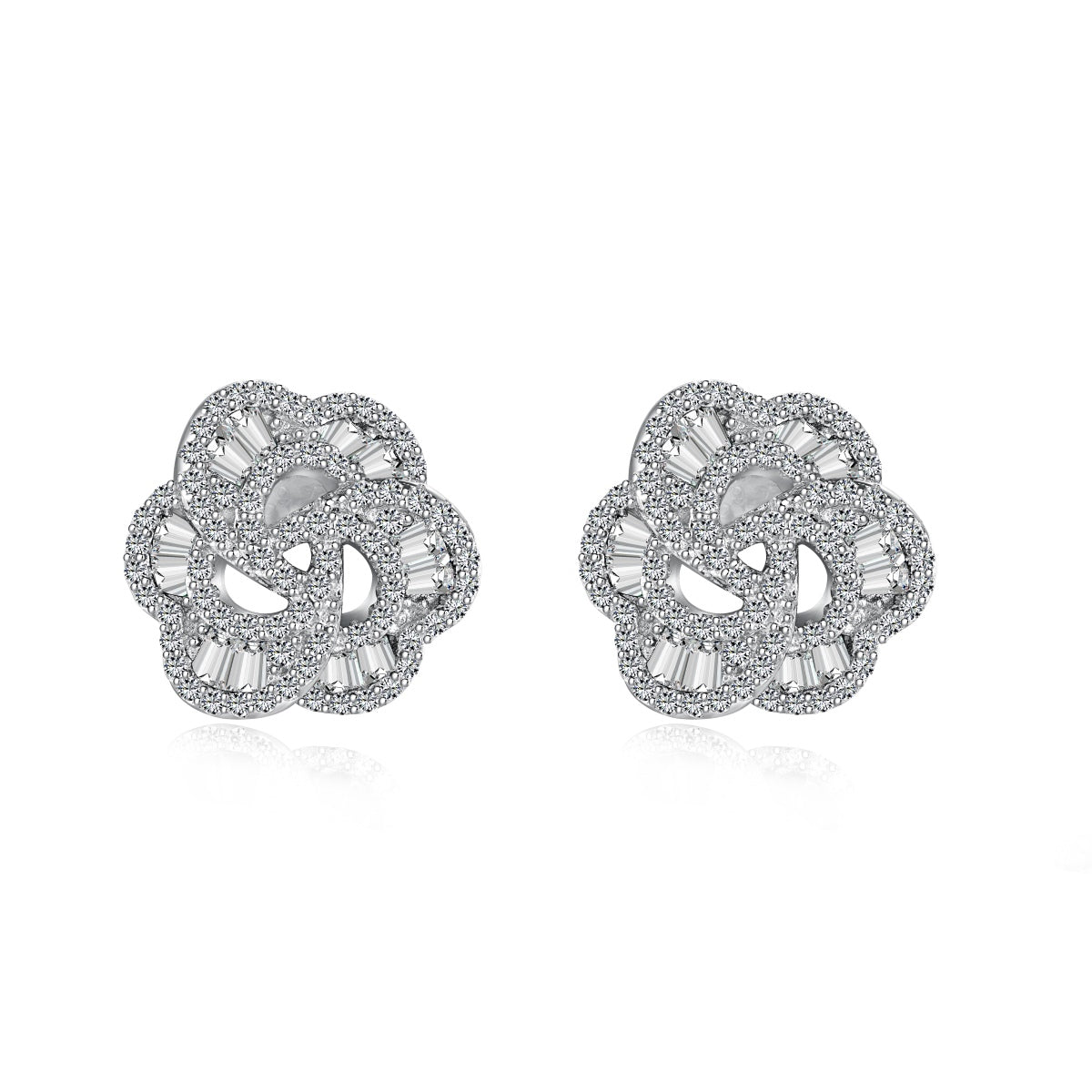 [Charm Aries Jewelry]Exquisite Flower Shape Daily Earrings