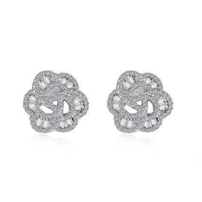 [Charm Aries Jewelry]Exquisite Flower Shape Daily Earrings