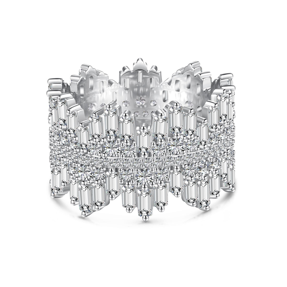 [Charm Aries Jewelry]Luxurious Colorful Radiant Cut Daily Ring