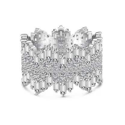 [Charm Aries Jewelry]Luxurious Colorful Radiant Cut Daily Ring
