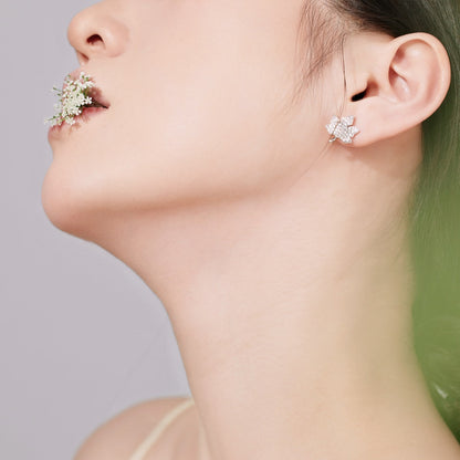 [Charm Aries Jewelry]Exquisite Maple Leaf Design Earrings