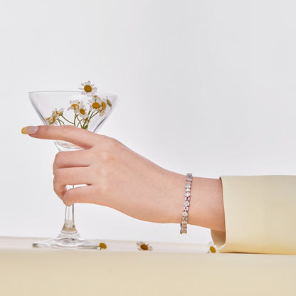 [Charm Aries Jewelry]Dazzling Radiant Multi Cut Daily Bracelet