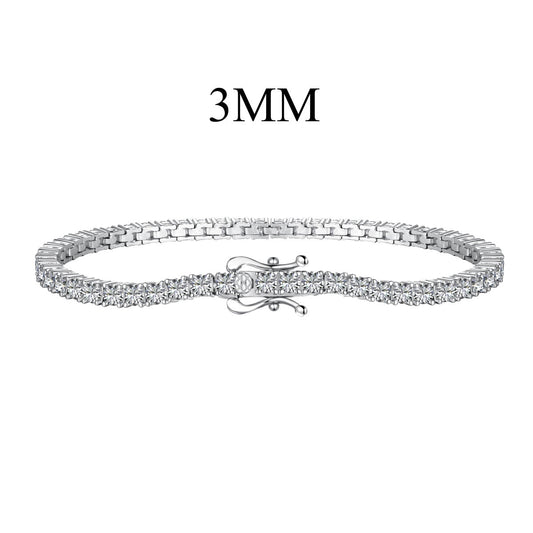 [Charm Aries Jewelry]Dainty Charming Round Cut Tennis Bracelet