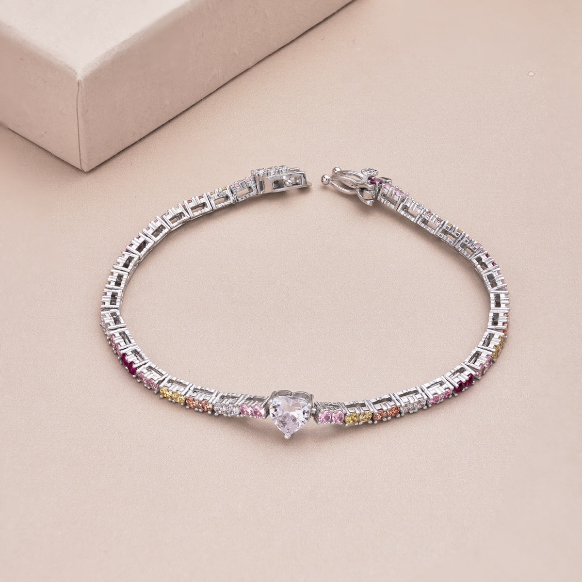 [Charm Aries Jewelry]Delicate Romantic Heart Shape Lover Bracelet