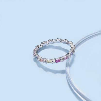 [Charm Aries Jewelry]Charming Colorful Round Cut Daily Ring
