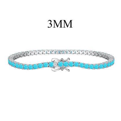 [Charm Aries Jewelry]Dainty Charming Round Cut Tennis Bracelet