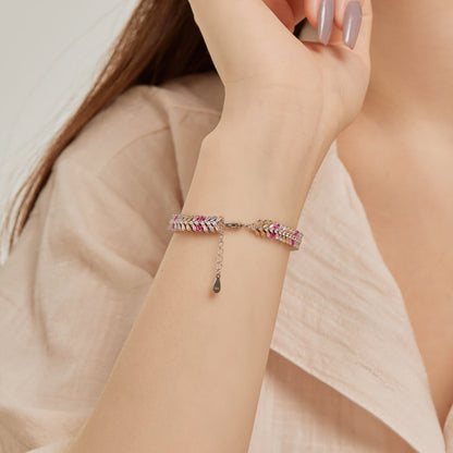 [Charm Aries Jewelry]Dainty Radiant Emerald Cut Daily Bracelet
