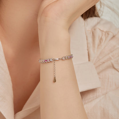 [Charm Aries Jewelry]Delicate Colorful Multi Cut Daily Bracelet
