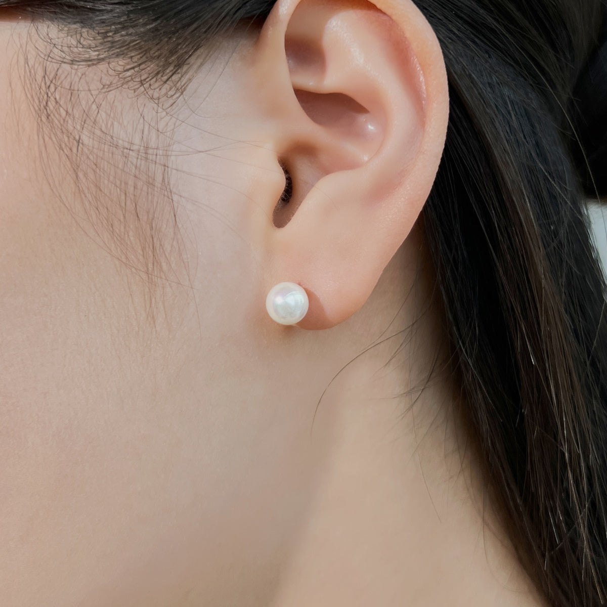[Charm Aries Jewelry]Delicate Pearl Earrings