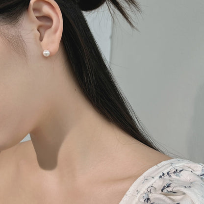 [Charm Aries Jewelry]Delicate Pearl Earrings