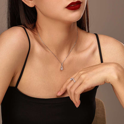 [Charm Aries Jewelry]Delicate Water Drop Shape Fashion Necklace