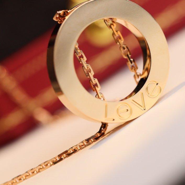 [Charm Aries Jewelry]LOVE NECKLACE ADJUSTABLE ROSE GOLD