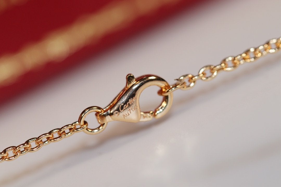 [Charm Aries Jewelry]LOVE NECKLACE PINK GOLD AND SILVER