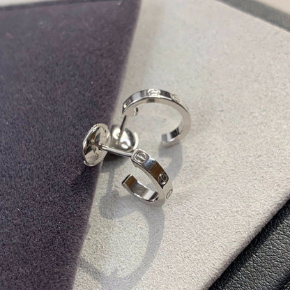 [Charm Aries Jewelry]LOVE EARRINGS 2.65MM SILVER