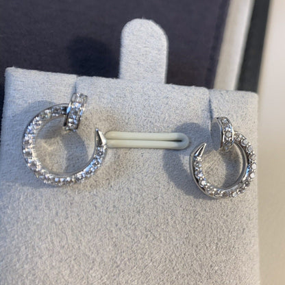 [Charm Aries Jewelry]JUSTE EARRINGS SILVER DIAMONDS