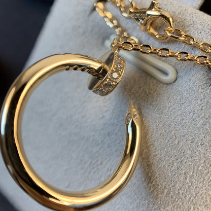 [Charm Aries Jewelry]JUSTE NECKLACE PINK GOLD