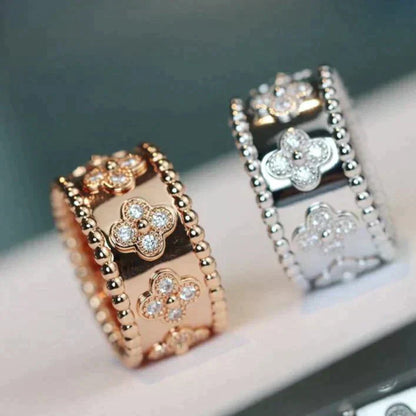 [Charm Aries Jewelry]CLOVER KALEIDOSCOPE RING 10MM