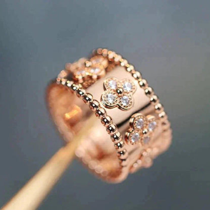 [Charm Aries Jewelry]CLOVER KALEIDOSCOPE RING 10MM