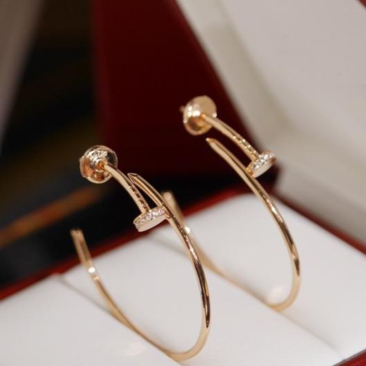 [Charm Aries Jewelry]JUSTE EARRINGS DIAMONDS 1.8MM