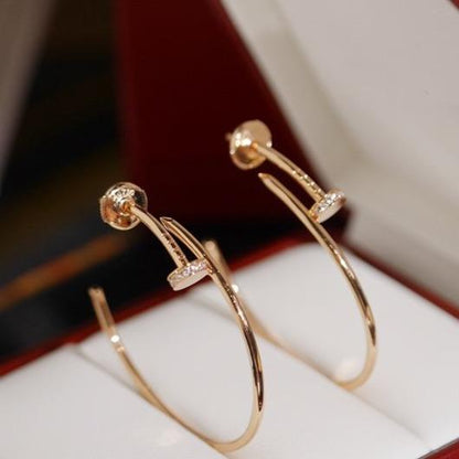 [Charm Aries Jewelry]JUSTE EARRINGS DIAMONDS 1.8MM