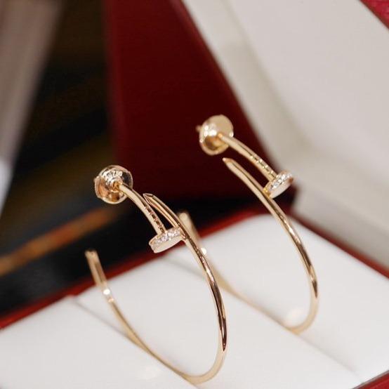 [Charm Aries Jewelry]JUSTE EARRINGS DIAMONDS 1.8MM