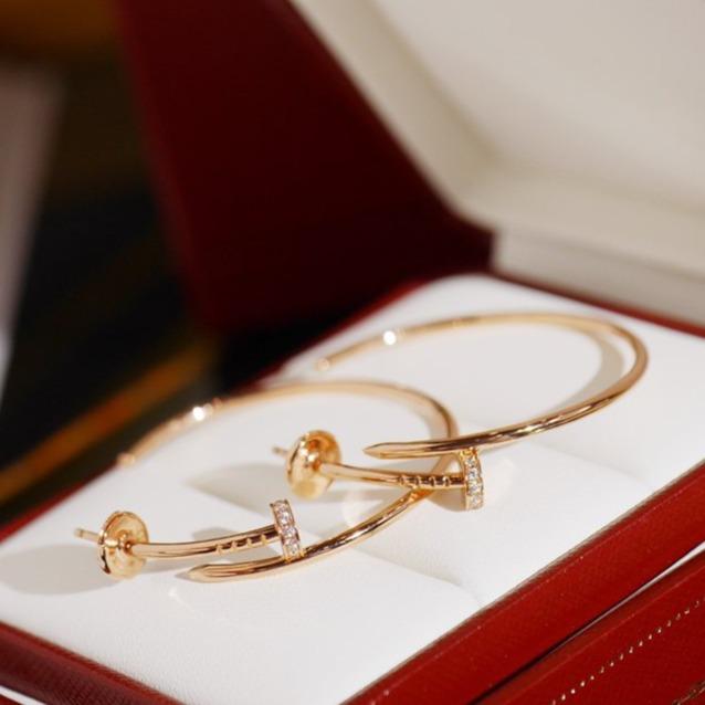 [Charm Aries Jewelry]JUSTE EARRINGS DIAMONDS 1.8MM