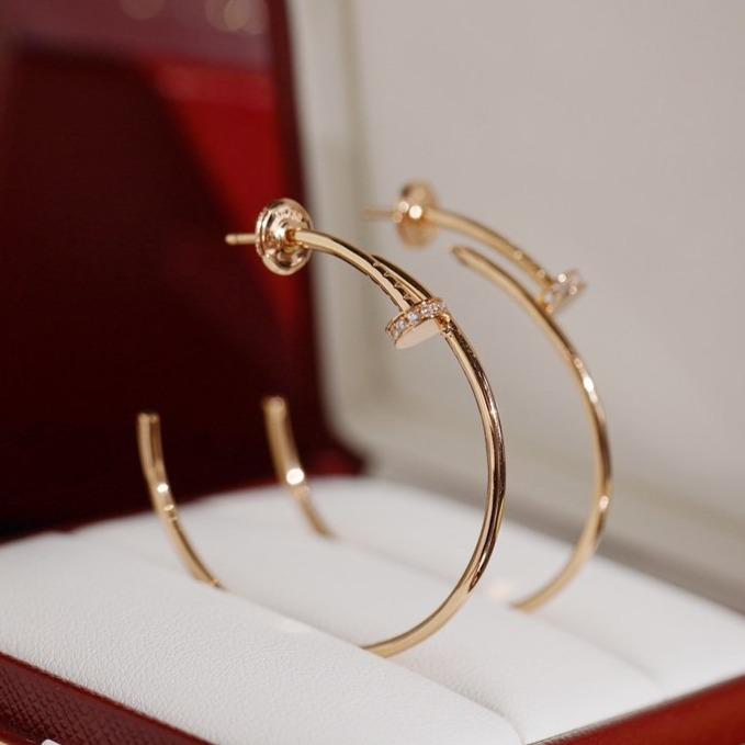 [Charm Aries Jewelry]JUSTE EARRINGS DIAMONDS 1.8MM