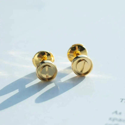 [Charm Aries Jewelry]LOVE EARRINGS GOLD 10MM