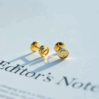 [Charm Aries Jewelry]LOVE EARRINGS GOLD 10MM