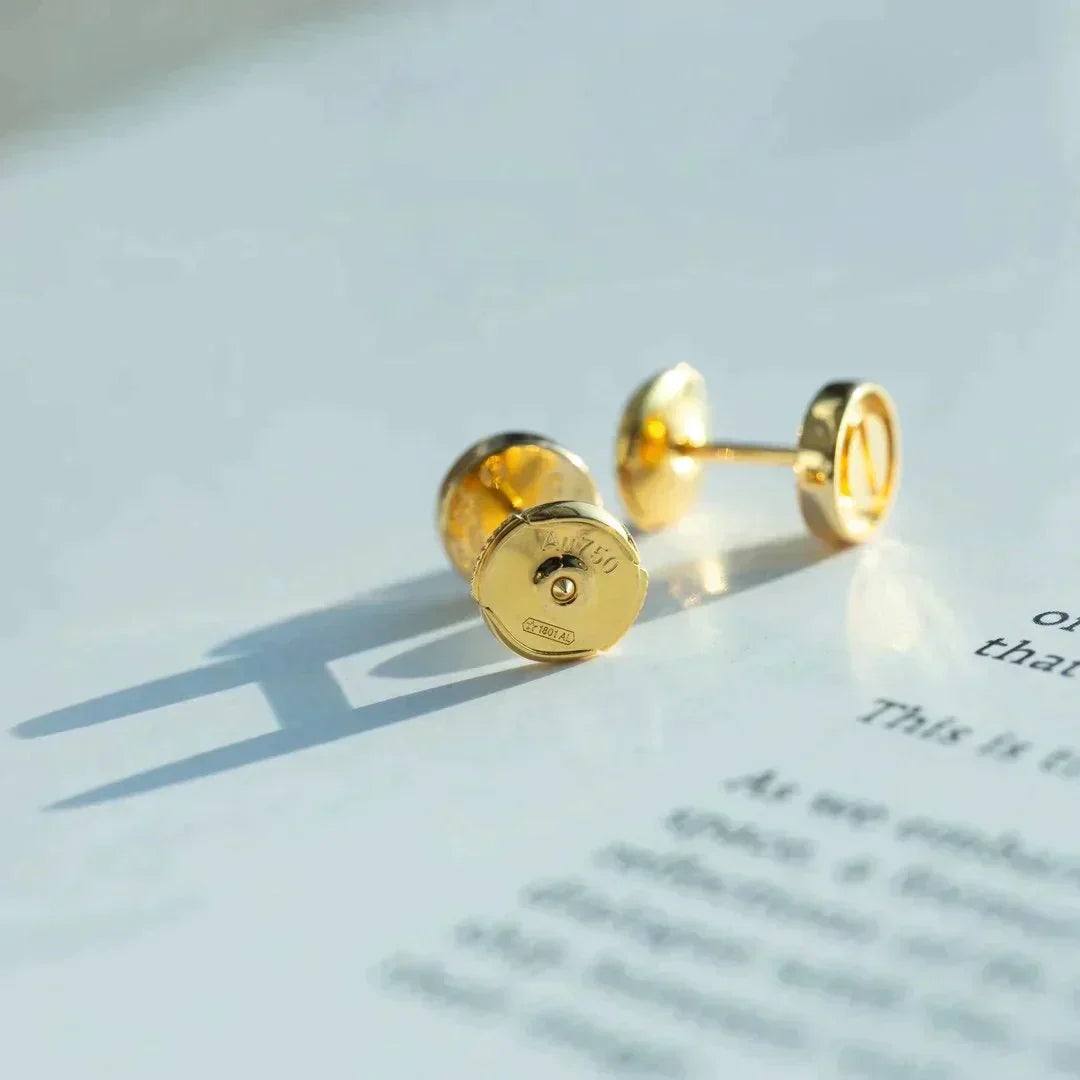 [Charm Aries Jewelry]LOVE EARRINGS GOLD 10MM