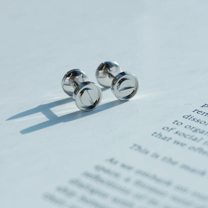 [Charm Aries Jewelry]LOVE EARRINGS SILVER 10MM