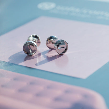 [Charm Aries Jewelry]LOVE EARRINGS SILVER 10MM