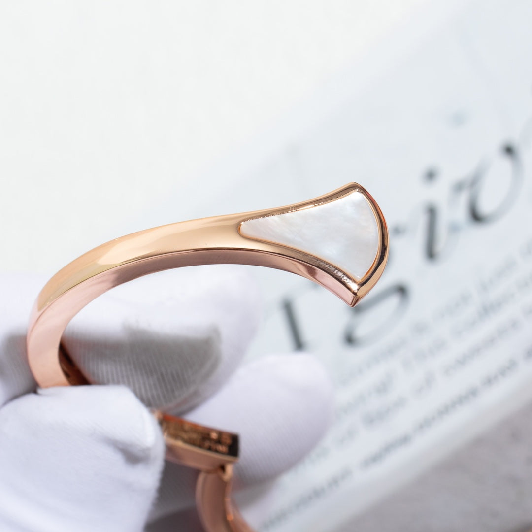 [Charm Aries Jewelry]DREAM BRACELET OPEN PINK GOLD MOP